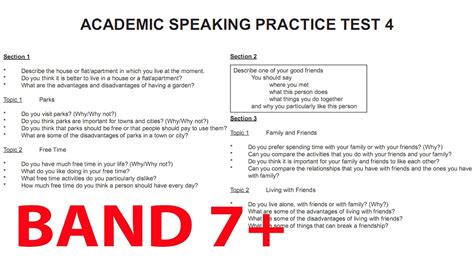 Free Online IELTS Speaking Practice Tests .